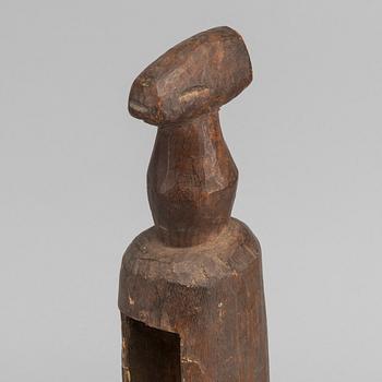 A slit drum, Yaka, D. R. Congo.