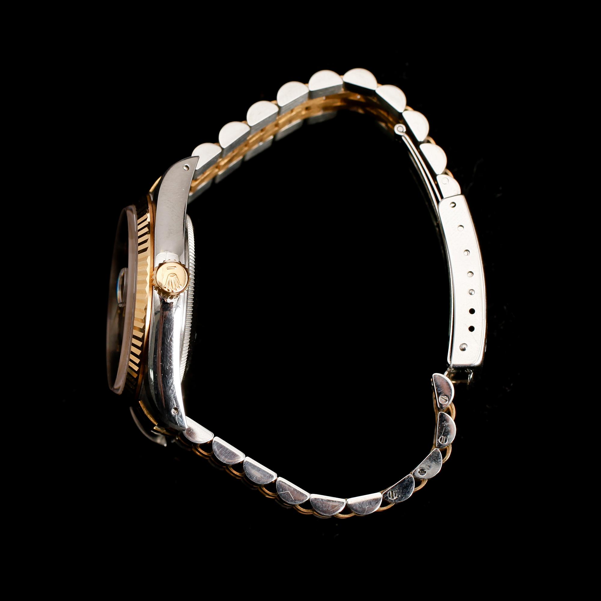 ARMBANDSUR, 18 k guld/stål, Rolex, Oyster Perpetual, Datejust.