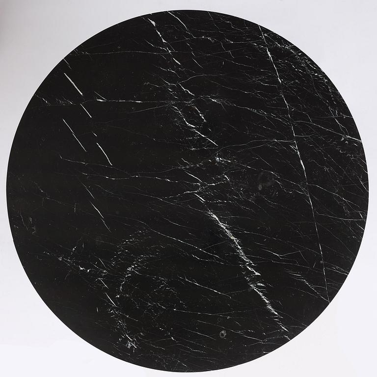 Josef Frank, attributed to, a cast iron table with marble top, Firma Svenskt Tenn, Sweden, 1950s.
