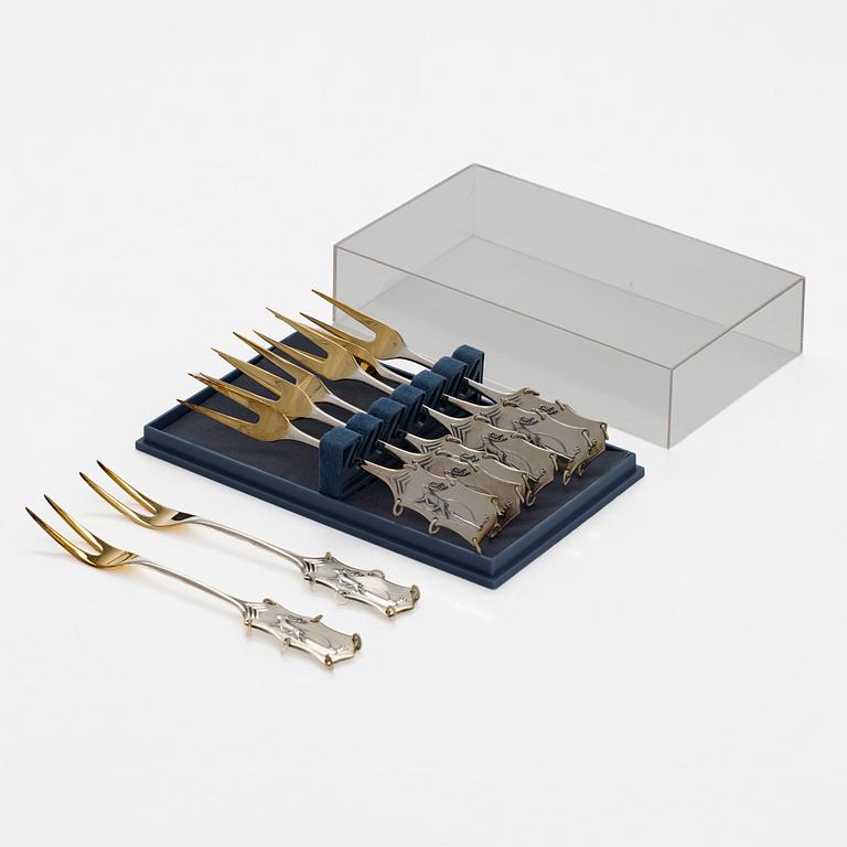 A 17-piece set of silver cutlery, Tornio and Turku, 1993 and 1984.