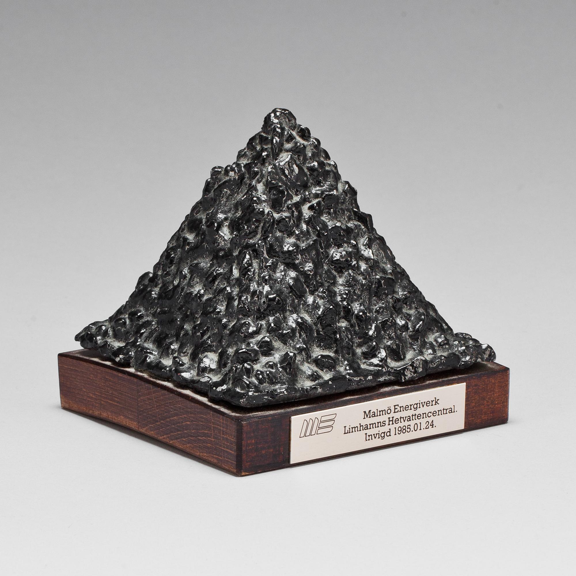 CARL FREDRIK REUTERSWÄRD, skulptur, svartlackerad metall, ej signerad.