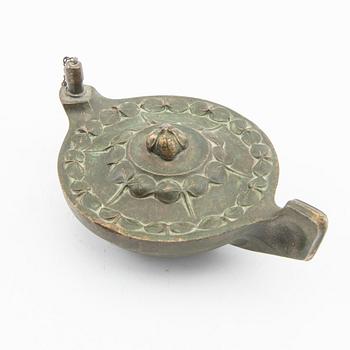 Oil lamp, Art Nouveau, first half of the 20th century.