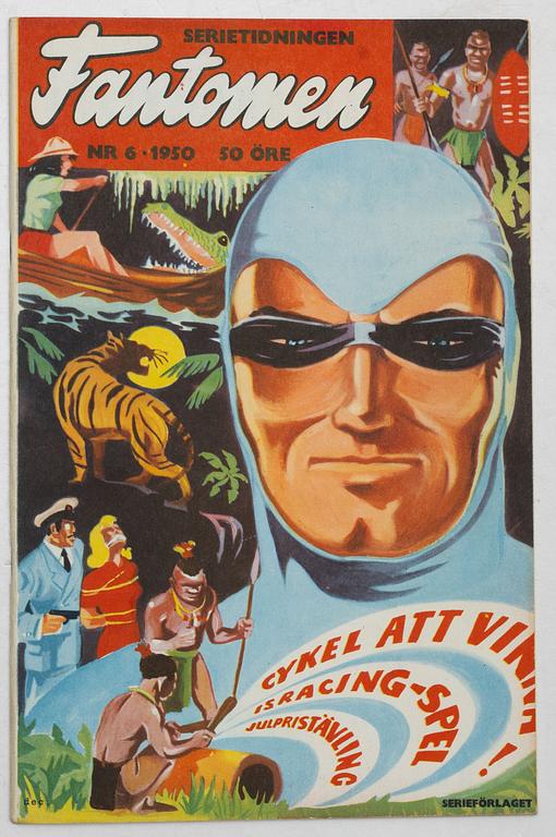 Comic books, Fantomen, no. 1–7, 1950.