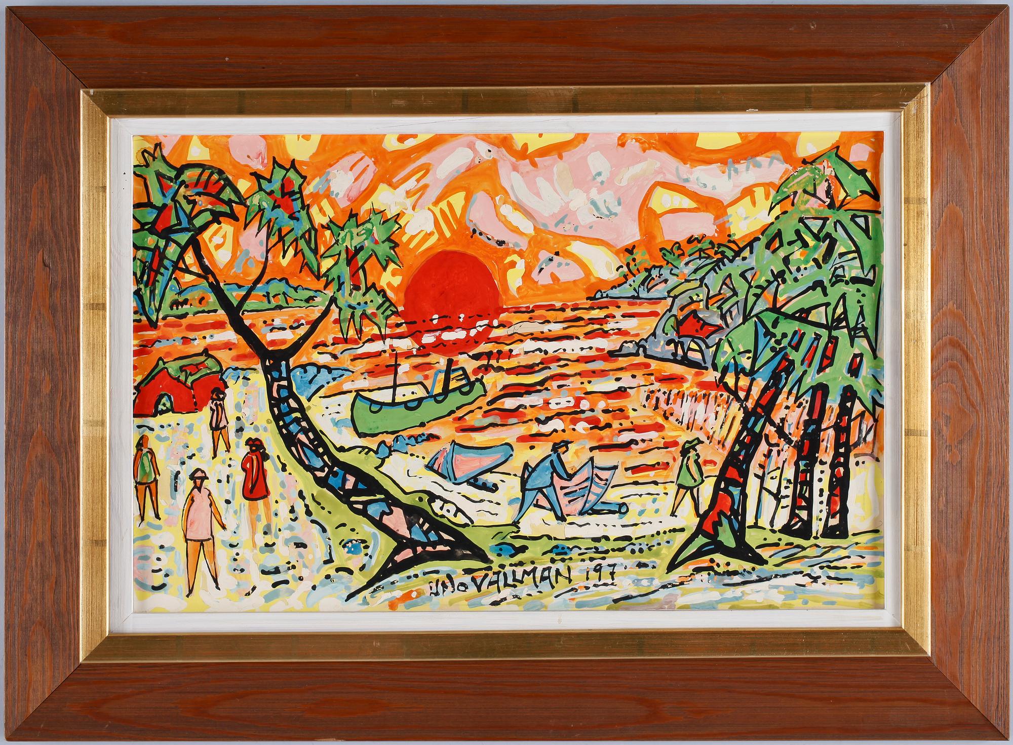 UNO VALLMAN, olja på duk, sign o otydlig dat.