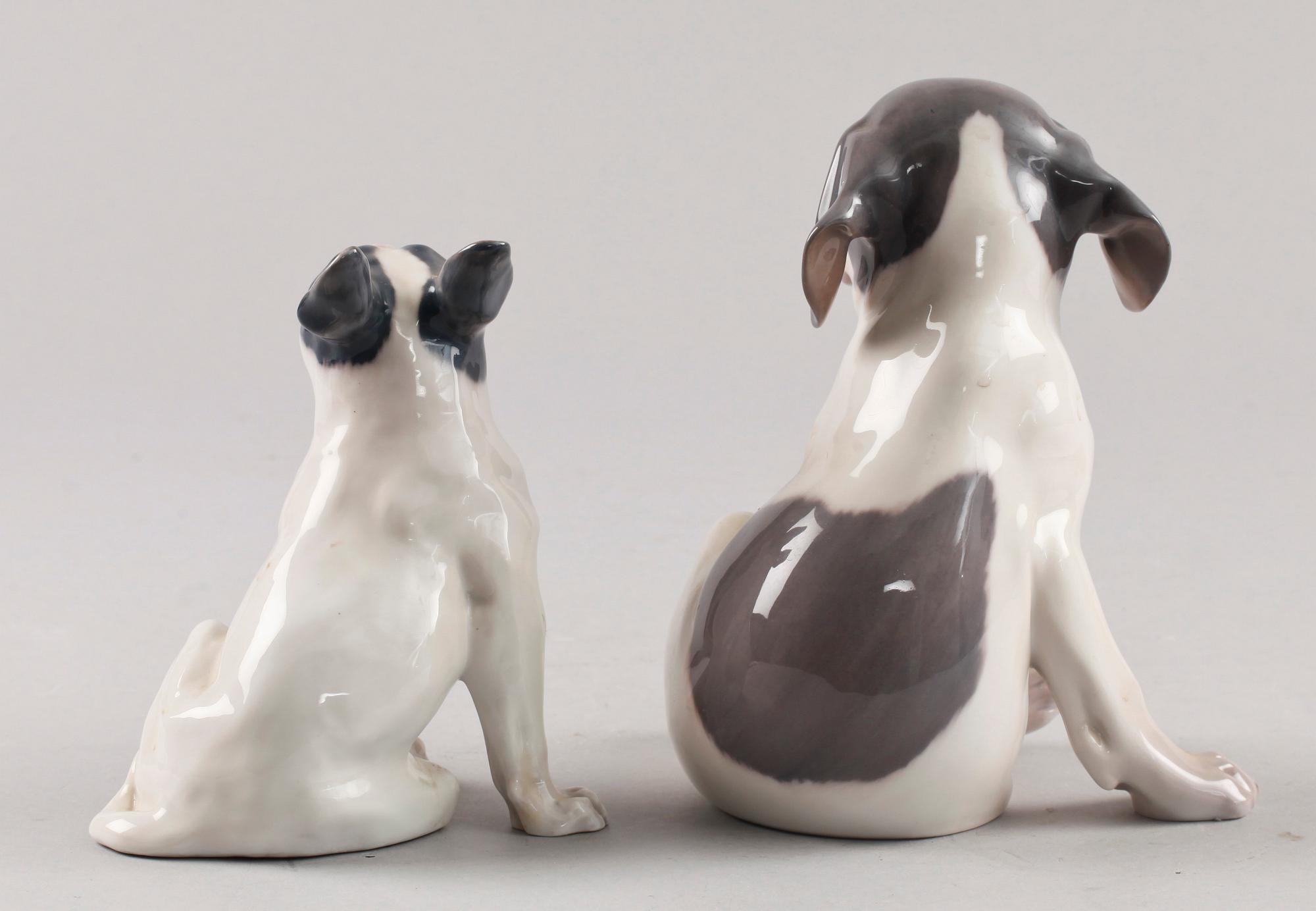 FIGURIN, 2 st Porslin, Royal Copenhagen.