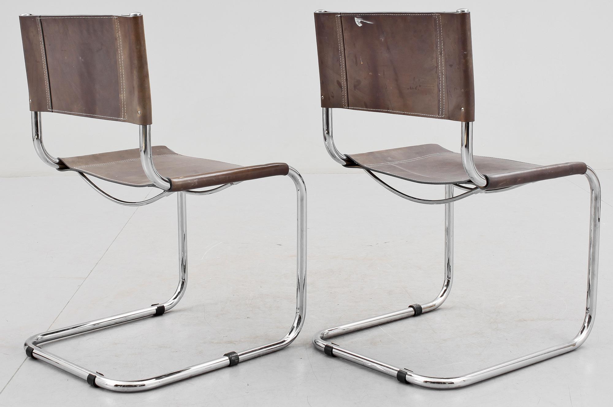 STOLAR, ett par, Bauhaus-typ, 1900-talets andra hälft.
