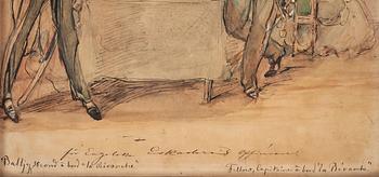 FRITZ VON DARDEL, Akvarell och tusch på papper.