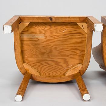 Axel Einar Hjorth, Two 1930s 'Lovö' chairs for Nordiska Kompaniet.
