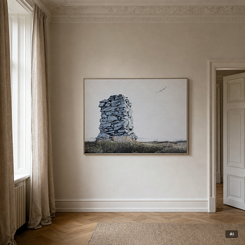 Svante Petri, Archipelago landscape with a burial mound.
