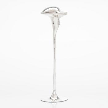 Poul Havgaard, a sterling silver 'Soul' sculpture/ candlestick, Lapponia, Finland 1982.