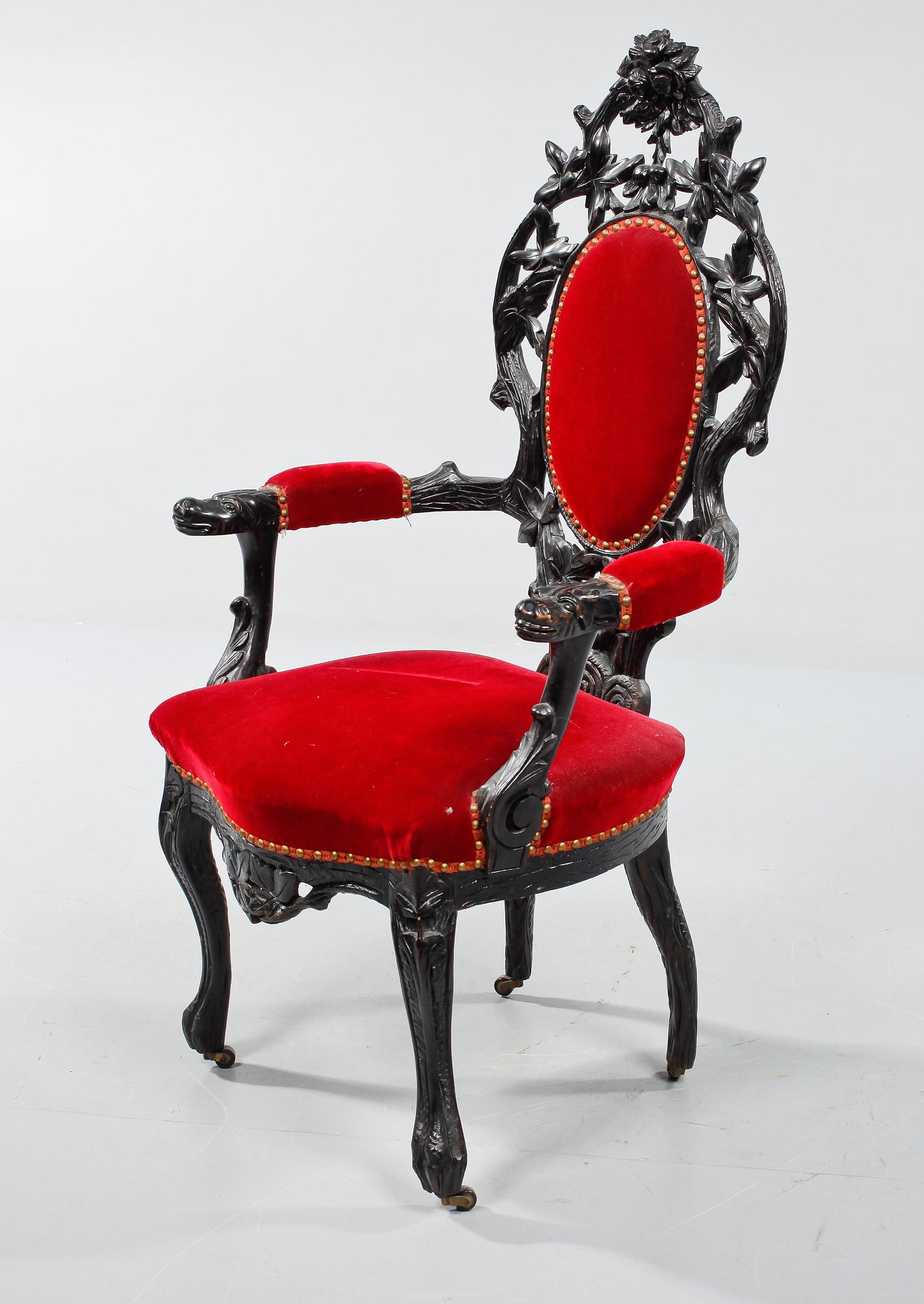 KARMSTOL, 1800-talets slut.