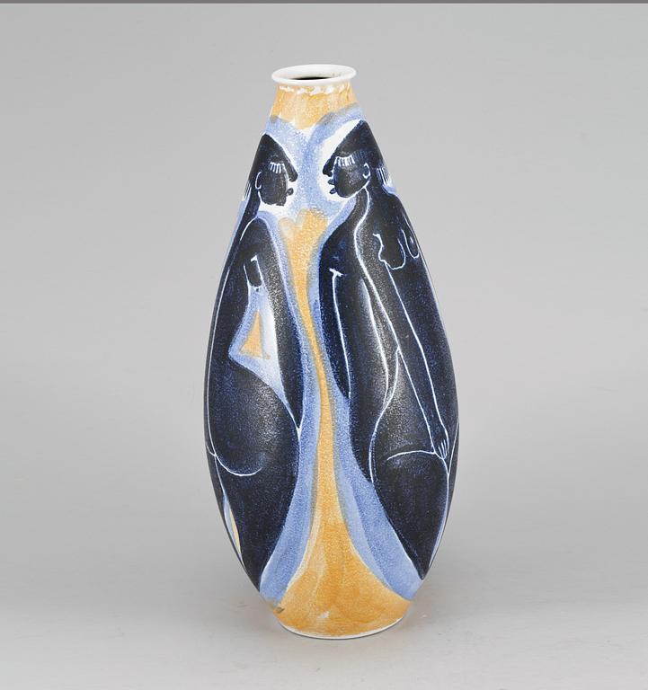 GOLVVAS, stengods, Mette Doller, Höganäs, 1960/70-tal.