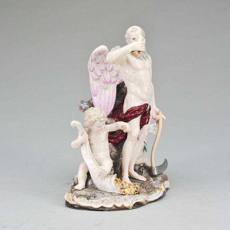 FIGURGRUPP, porslin, Meissen, 1800-tal.