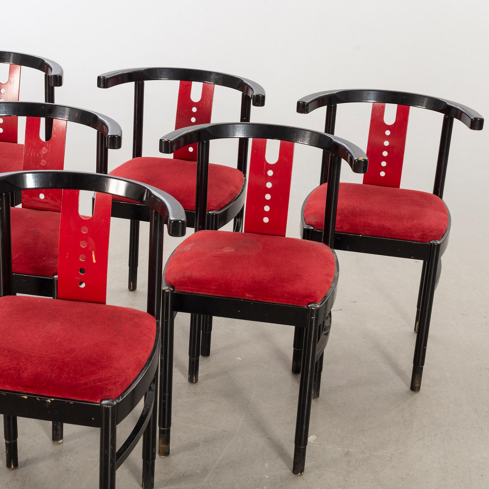 A SET OF SIX THONET BENTWOOD CHAIR.