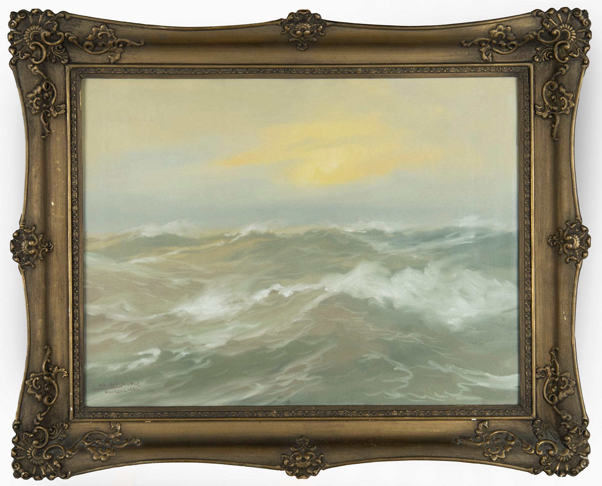 Adolf Bock, Motiv från Nordsjön.