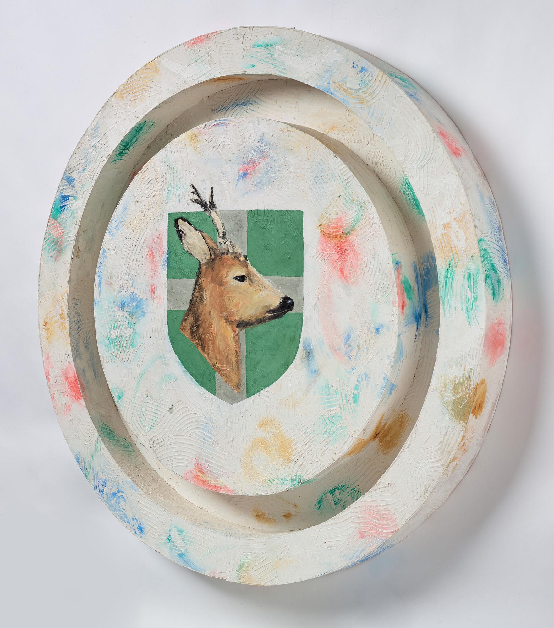 Ernst Billgren, painted wooden construction, executed 1985.
