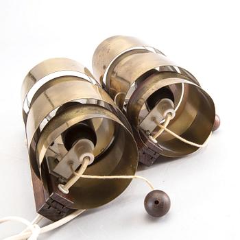 A pair of second half of 20th century wall lamps.