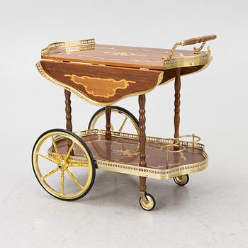 An Italian drinks trolley, second half of the 20th Century.