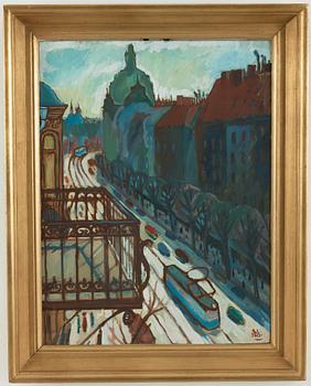 Otte Sköld, View over the city/View from the artist's studio, Karlbergsvägen.