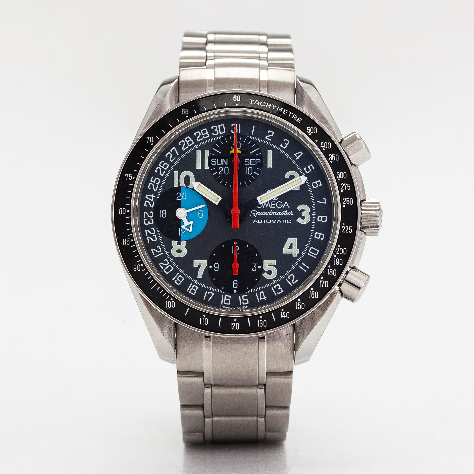 Omega Speedmaster MK40 Day Date chronograph wristwatch 39 mm. Bukowskis