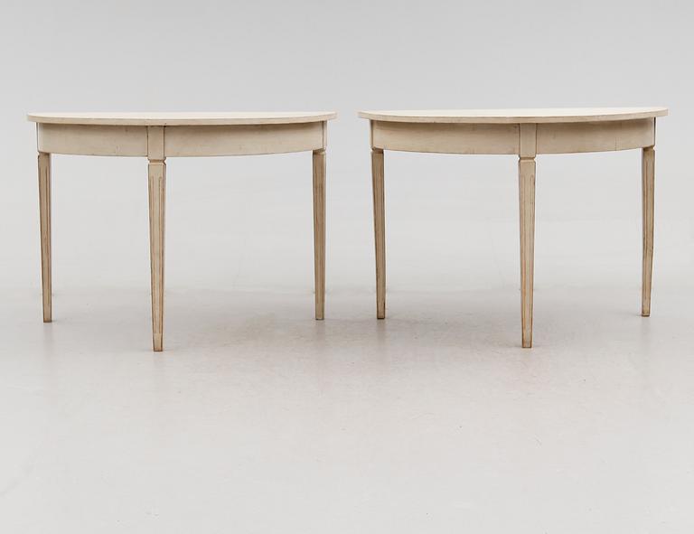 VÄGGBORD, 1 par, 1800-talets andra hälft.