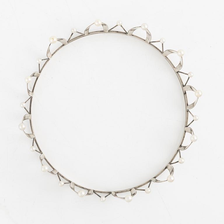 Arvo Saarela, a silver and pearl bridal crown, Enköping, Sweden 1963.