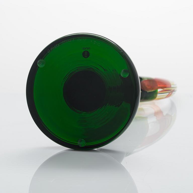 Oiva Toikka, glasskulptur, "Lollipop", signerad O. Toikka Iittala 2015 27/50.