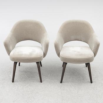 Eero Saarinen, chairs, a pair, "Executive Side Chair", Knoll, 21st century.