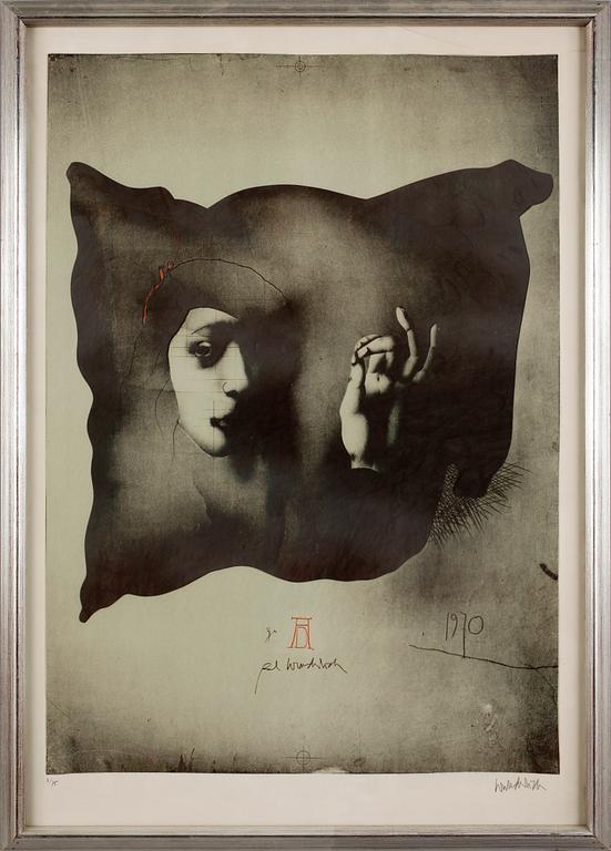 PAUL WUNDERLICH, färglitografier, 2 st, sign.