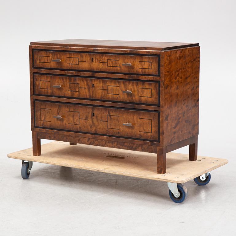 A chest of drawers, 1930's.
