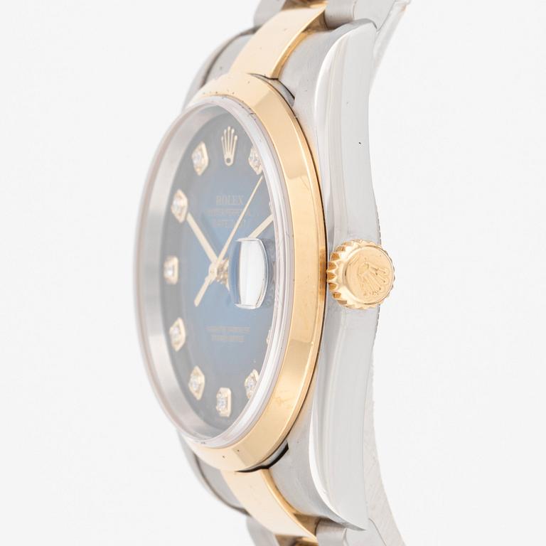 Rolex, Datejust, "Blue Diamond Vignette Dial", ca 2002.