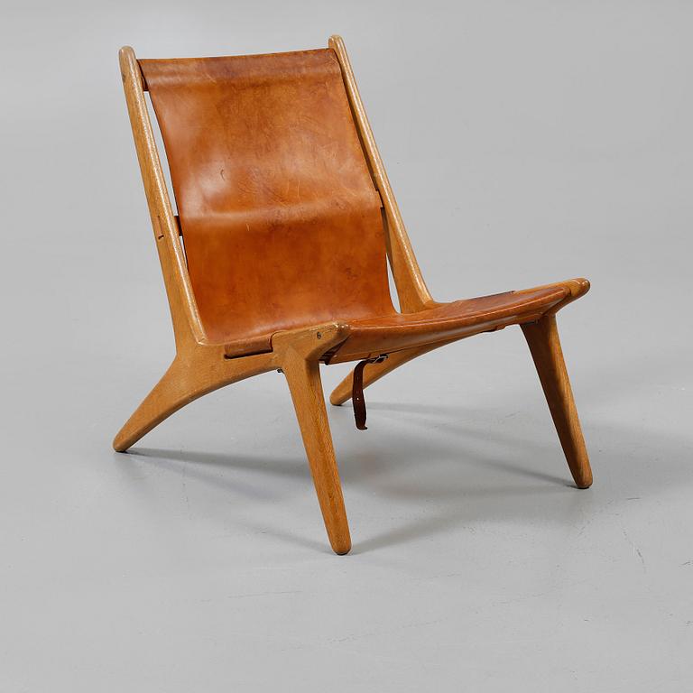 FÅTÖLJ. "Vilstol/Jaktstol 204". Östen Kristiansson, Vittsjö Möbelfabrik, 1900-talets andra hälft.