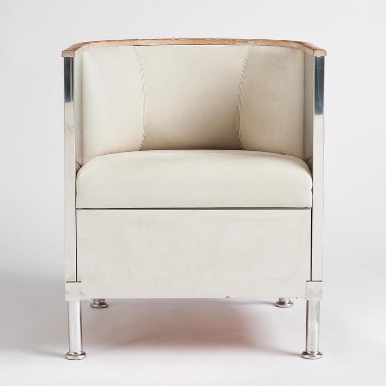 Mats Theselius, an 'Inox' armchair, ed. HC 16/19, for Källemo, Sweden post 2015.