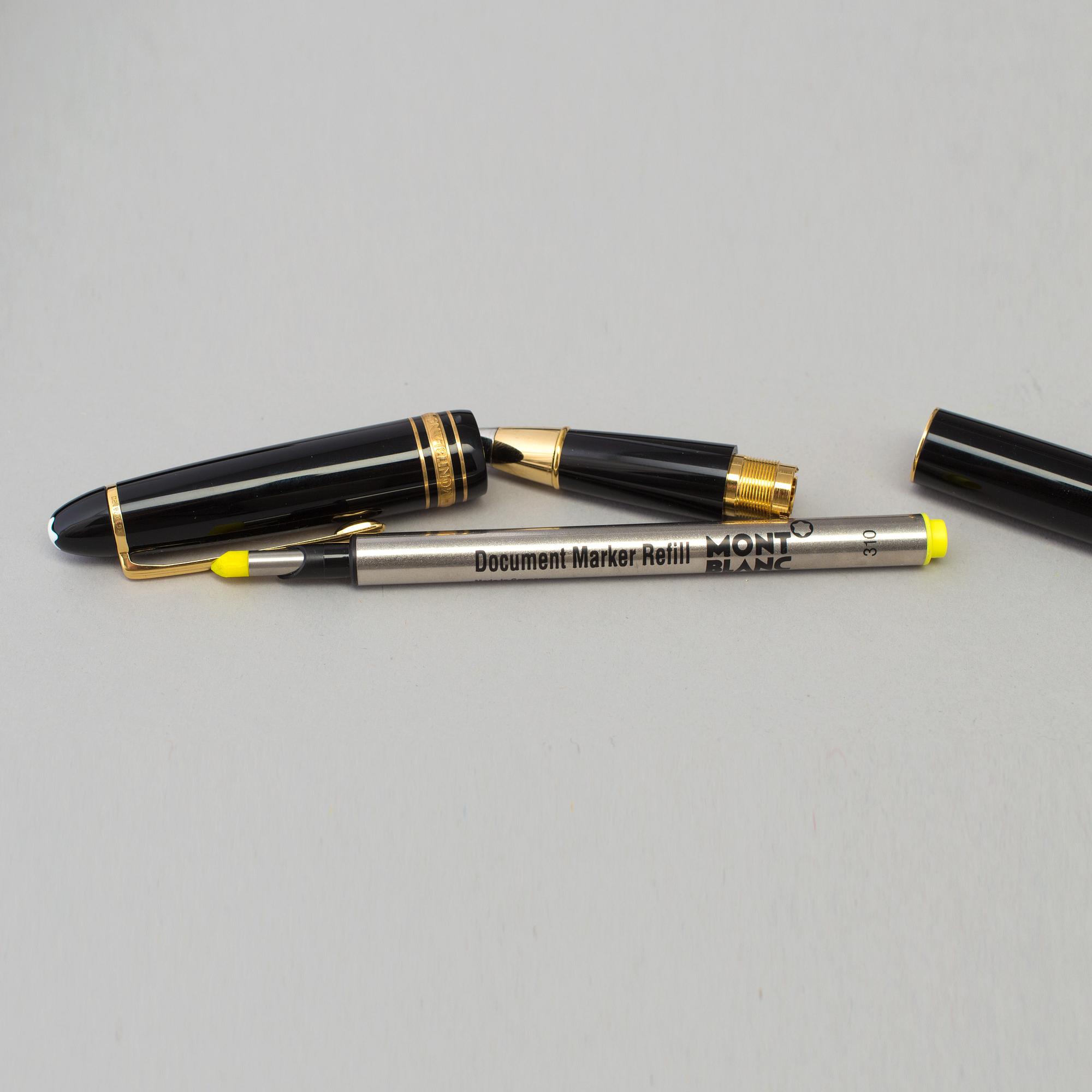 A Montblanc highlighter document pen. Bukowskis