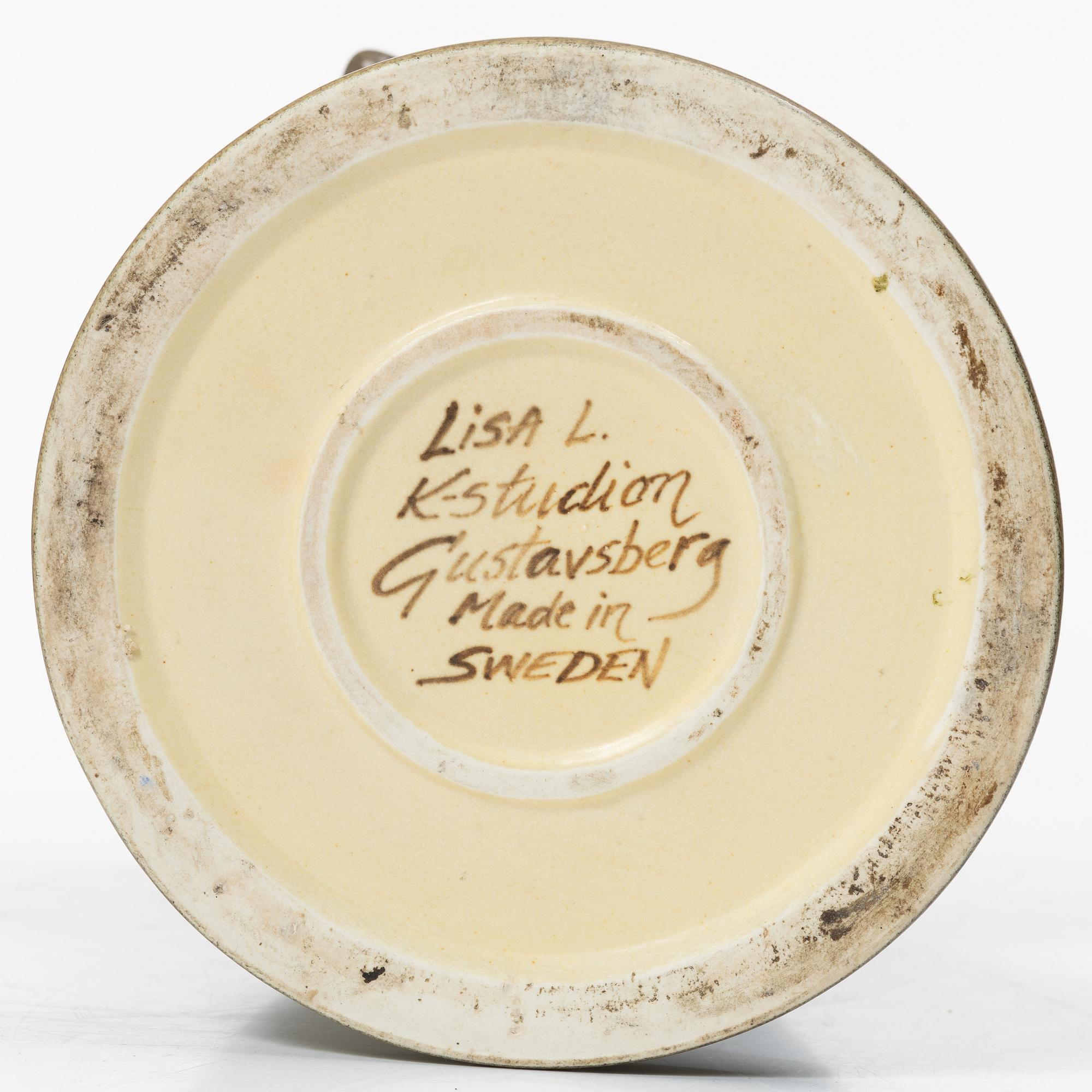 Lisa Larson, vas, Gustavsberg, 1900-talets andra hälft.
