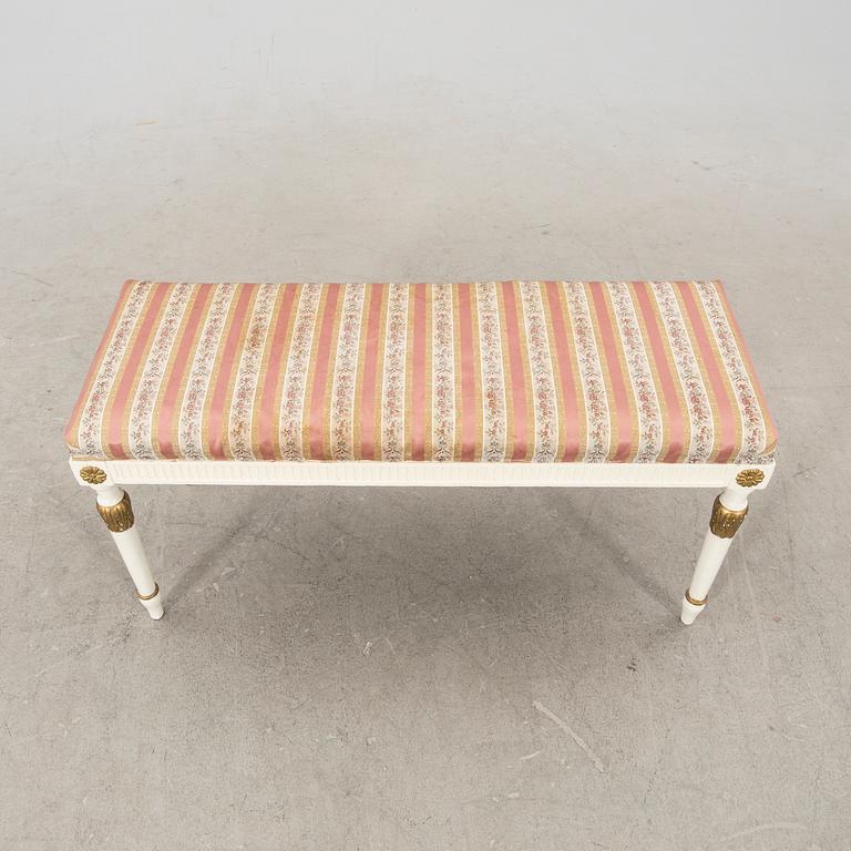 A Gustavian style bench first half of the 20th century.
