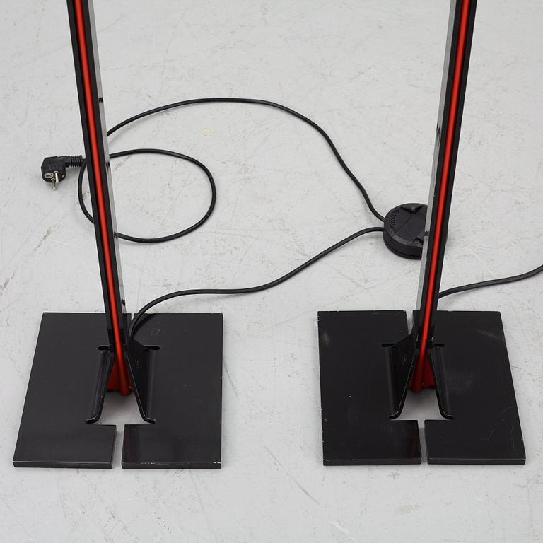 Tobia Scarpa, a pair of 'Papillona' floor lamps, Flos, Italy.