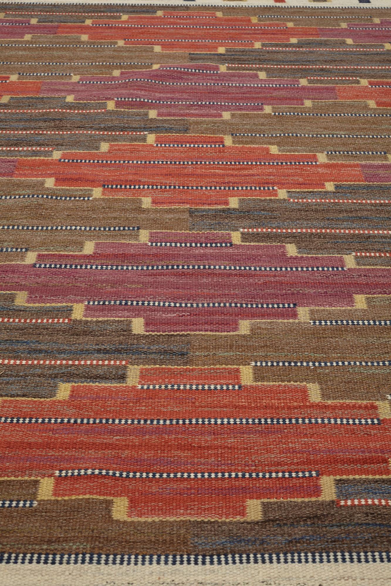 Märta Måås-Fjetterström, matta, "Bruna heden", rölakan, ca 238,5-241 x 168-172 cm, signerad AB MMF.