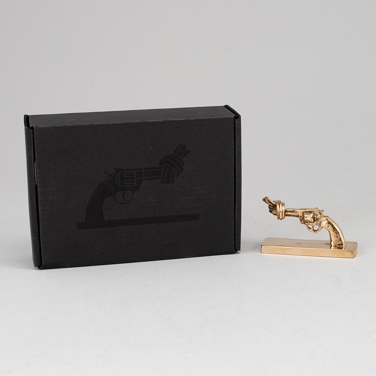 CARL FREDRIK REUTERSWÄRD, "The Knotted Gun", signed and numbered 103.