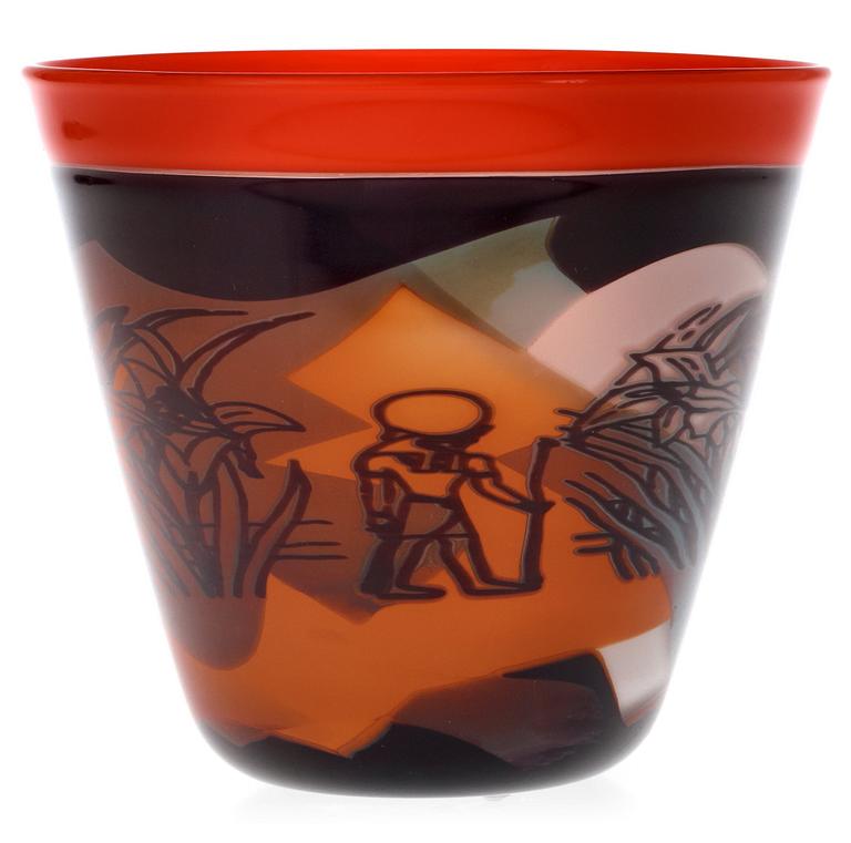 A KLas-Göran Tinbäck 'Graal' glass vase, 1998.