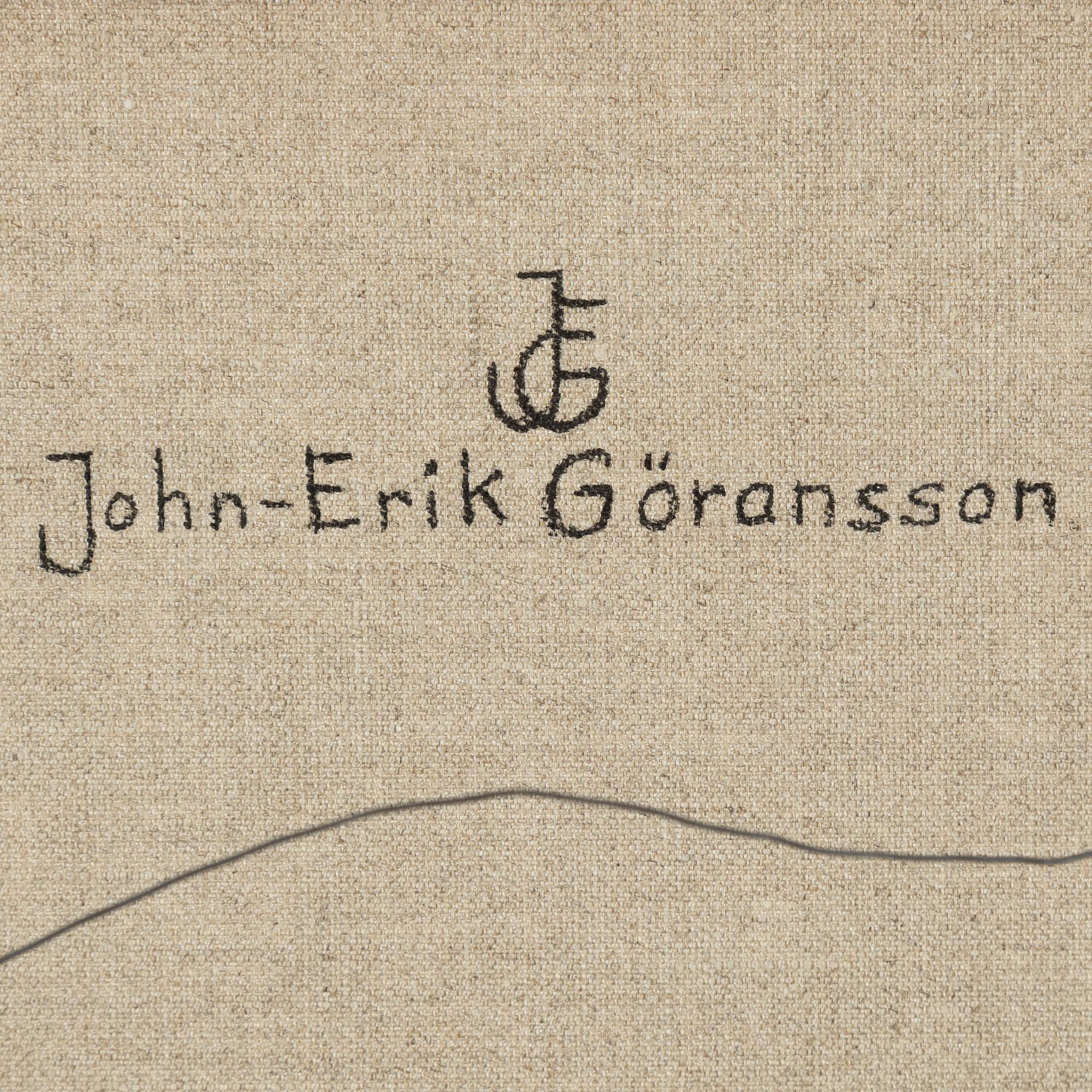 John-Erik Göransson, akryl på duk, signerad a tergo.