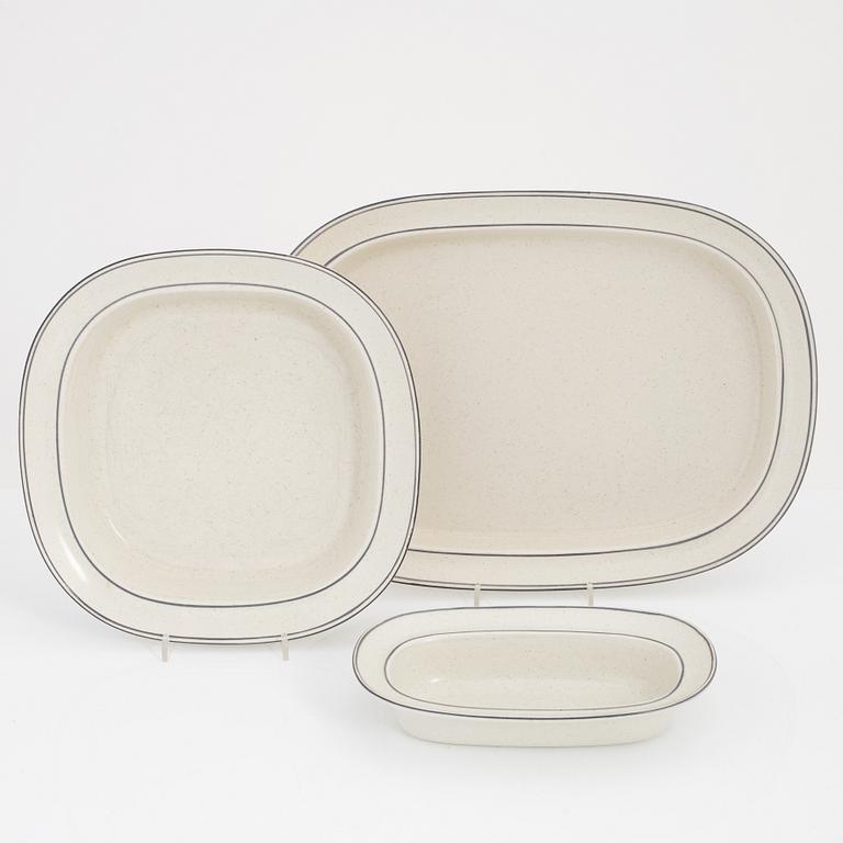 Stig Lindberg, mat- och kaffeservis, 68 delar, stengods, "Birka", Gustavsberg.