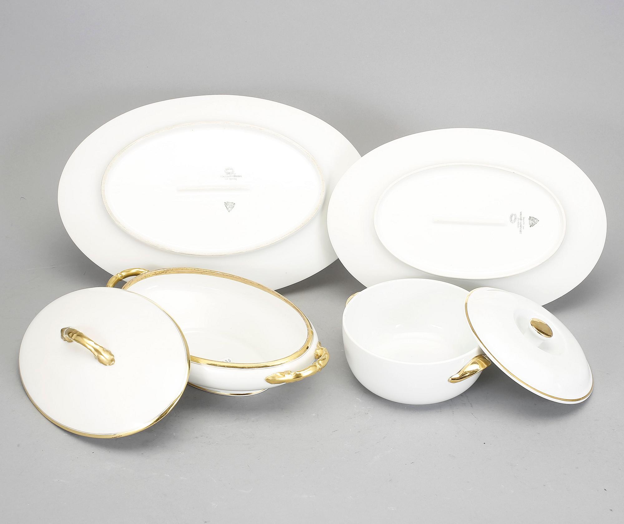 MATSERVIS, 85 delar, porslin, Haviland & Co, Limoges 1800-talets slut.