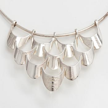 Theresia Hvorslev, necklace, silver, Alton, Falköping 1973.