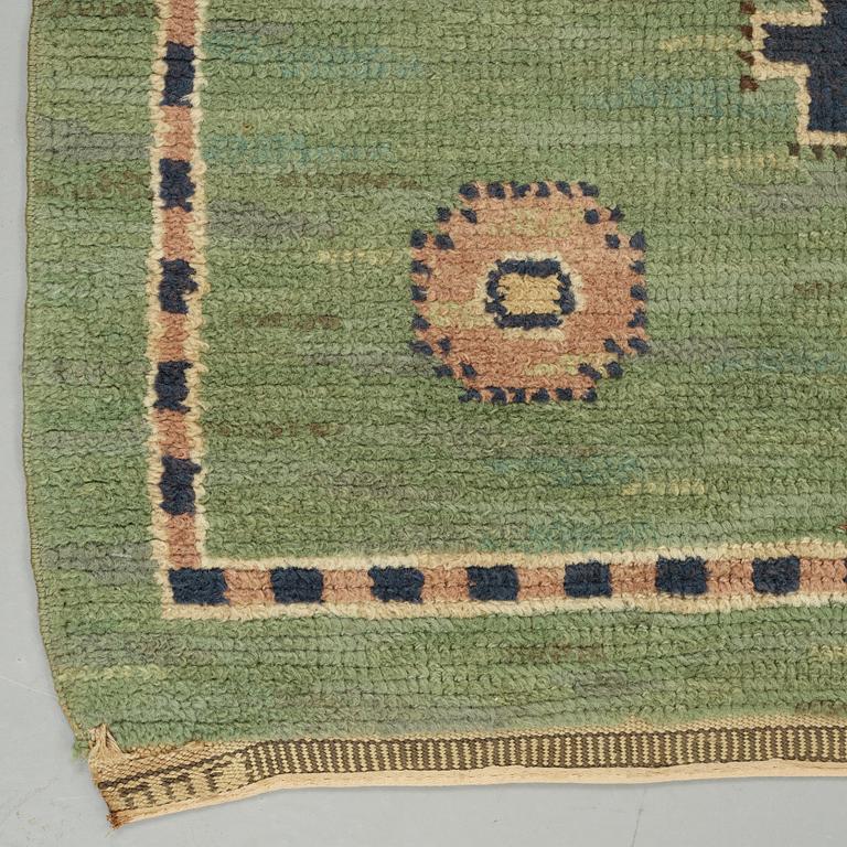 Märta Måås-Fjetterström, A CARPET, "Älgö", knotted pile, ca 127,5 x 95,5 cm, signed MMF.