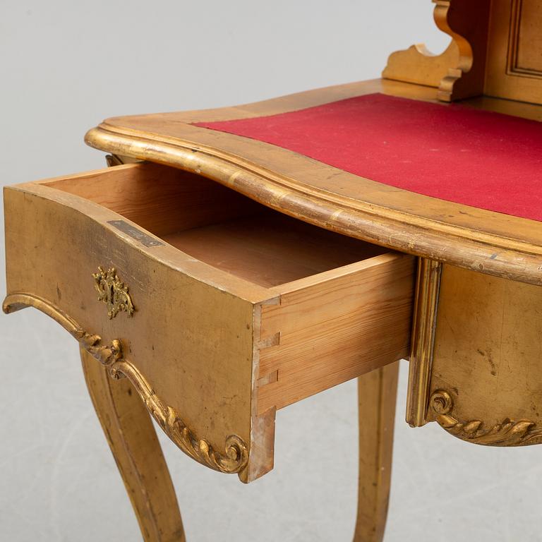 A gilt neo Rococo desk, circa 1900.