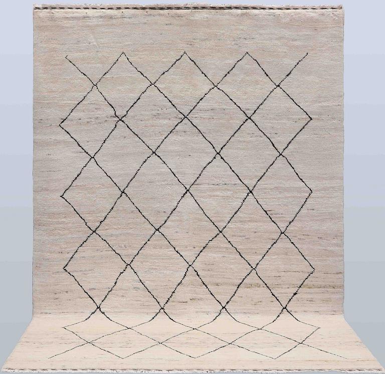 A Moroccan carpet, 235 x 158 cm.