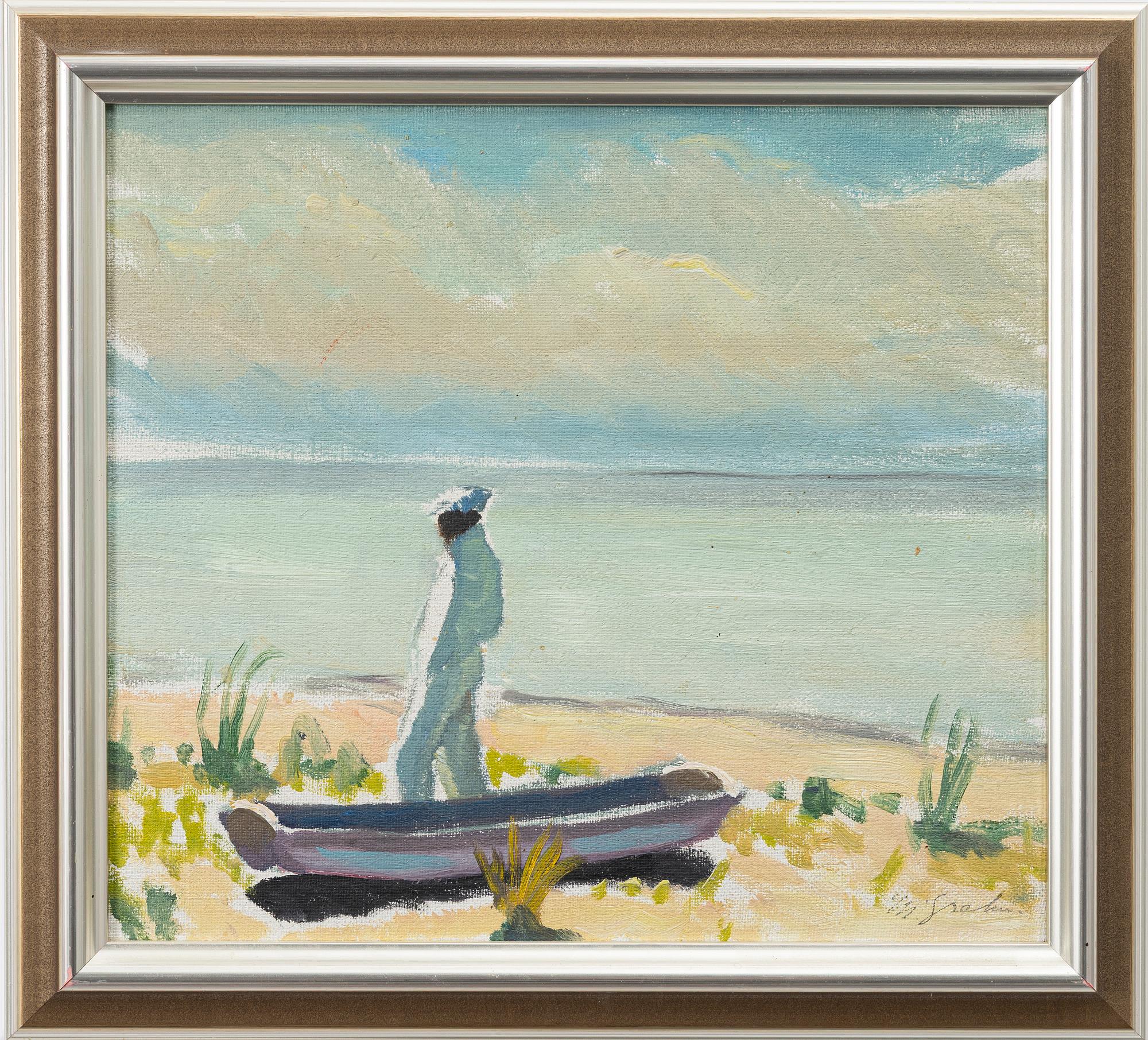 Hjalmar Grahn, Figur på strand.