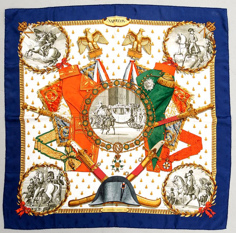 Hermès, scarf "Napoleon".