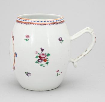 MUGG, kompaniporslin. Qing dynastin, Qianlong (1736-95).